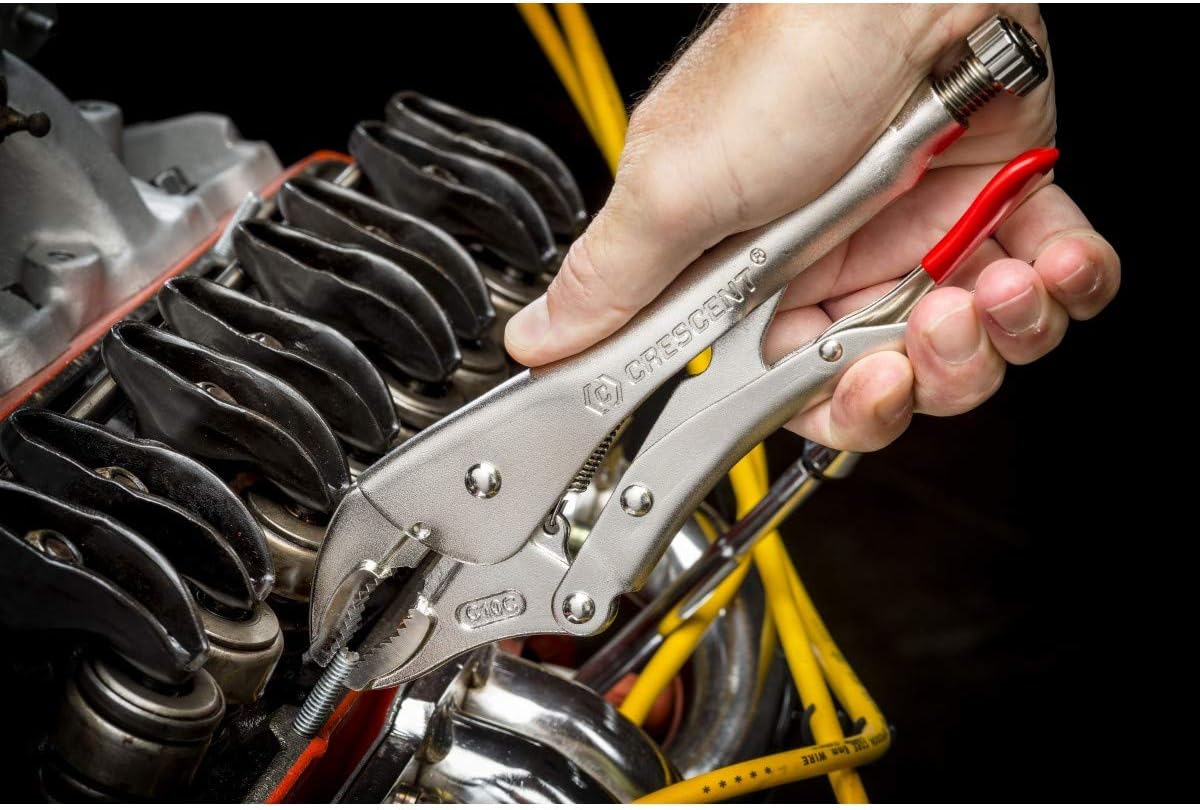 CRESCENT Crescent C10CVN-08 Curved Jaw Locking Pliers with Wire Cutter