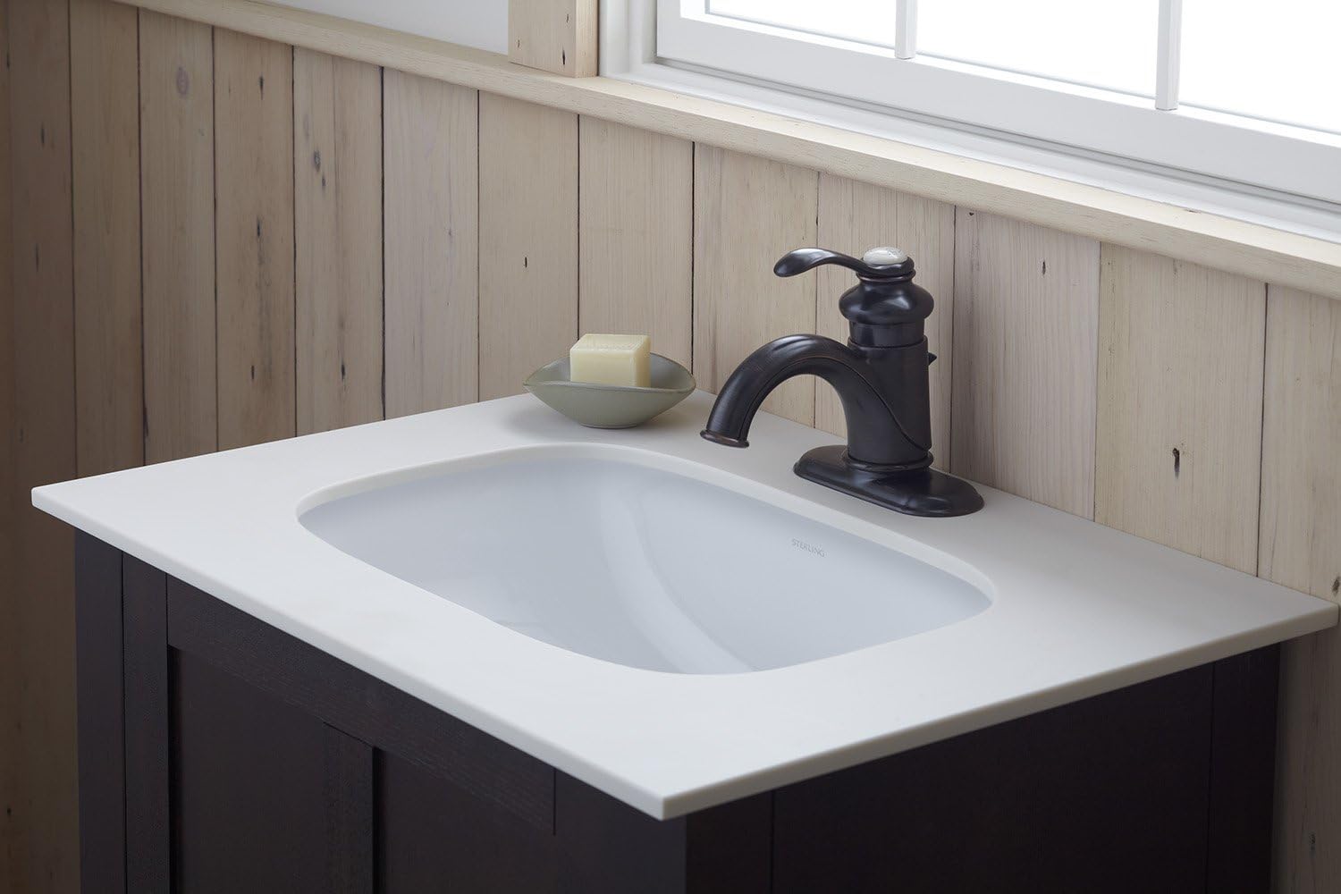 STERLING HVAC Sterling 442007-U-0 Stinson Undercounter Lavatory, White