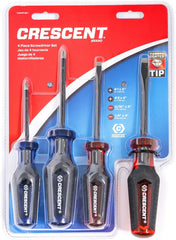 Crescent CGS4PCSET 4 Pc. Phillips/Slotted Co-Molded Diamond Tip Screwdriver Set