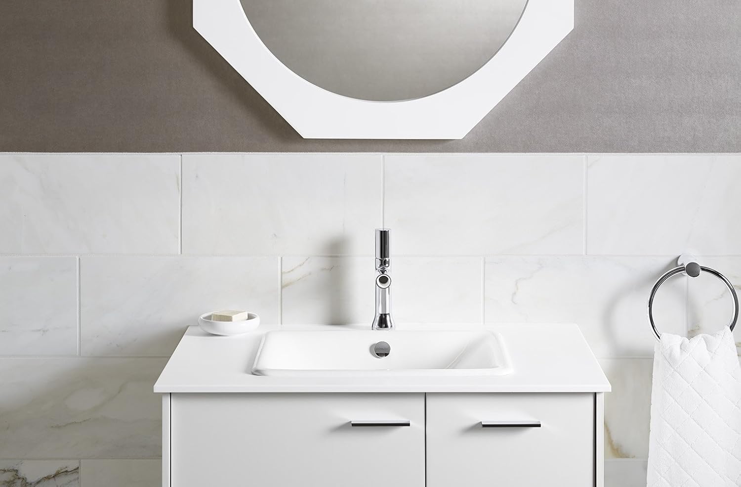 KOHLER Kohler K-5400-0 Iron Plains Dual-Mount Bathroom Sink Power (20.56) Replacement MPN