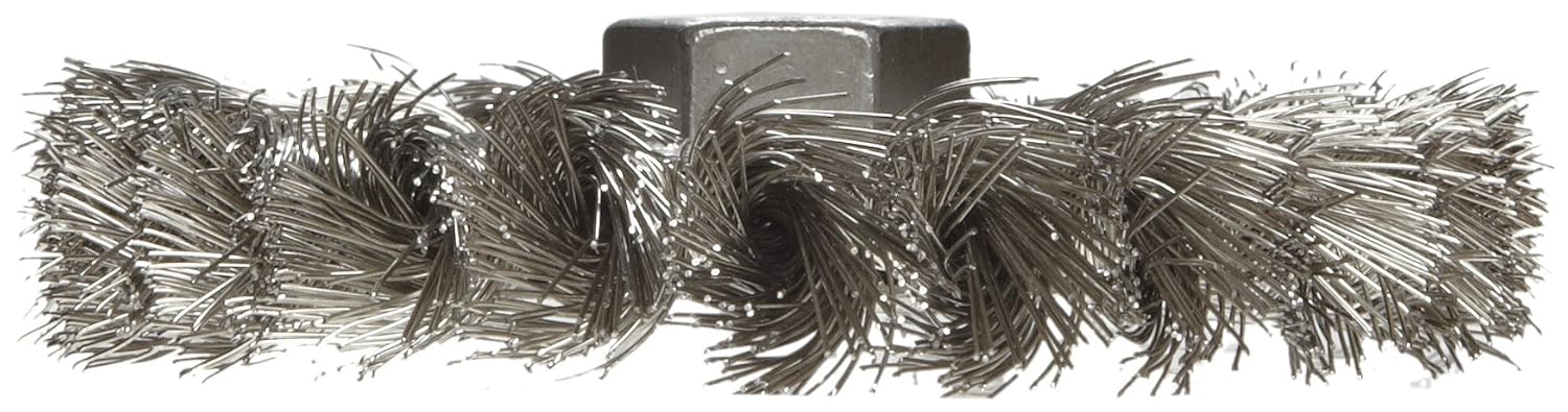 WEILER Weiler 13113 Dualife 5/8-11 Arbor 0.014 Wire Size 4 Diameter 1/2 Face Width 302 Stainless Steel Bristles