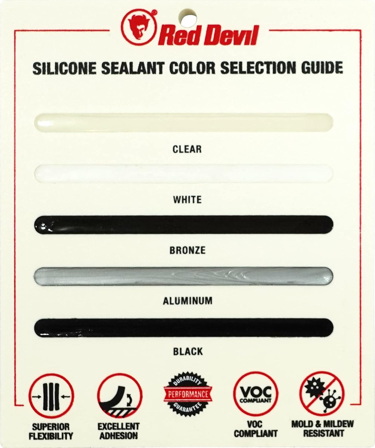 RED DEVIL Red Devil 08260I RD PRO Industrial Grade RTV 100% Silicone Weather-Resistant Sealant 10.1 oz Tube Clear 1-Pack