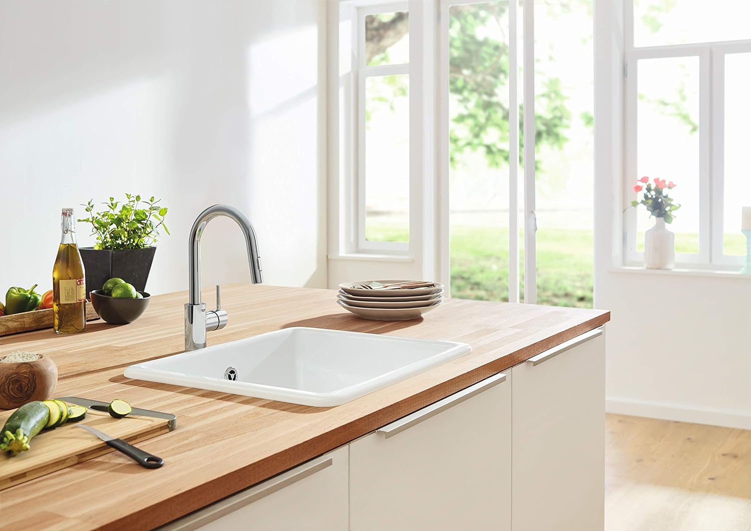 GROHE Grohe 32665003 Concetto Pull-Down Kitchen Faucet with Sprayer Chrome