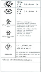 WAGO 221-613 Wago 221-613 LEVER-NUTS 10AWG 3 Conductor Compact Wire Connectors 30 PK