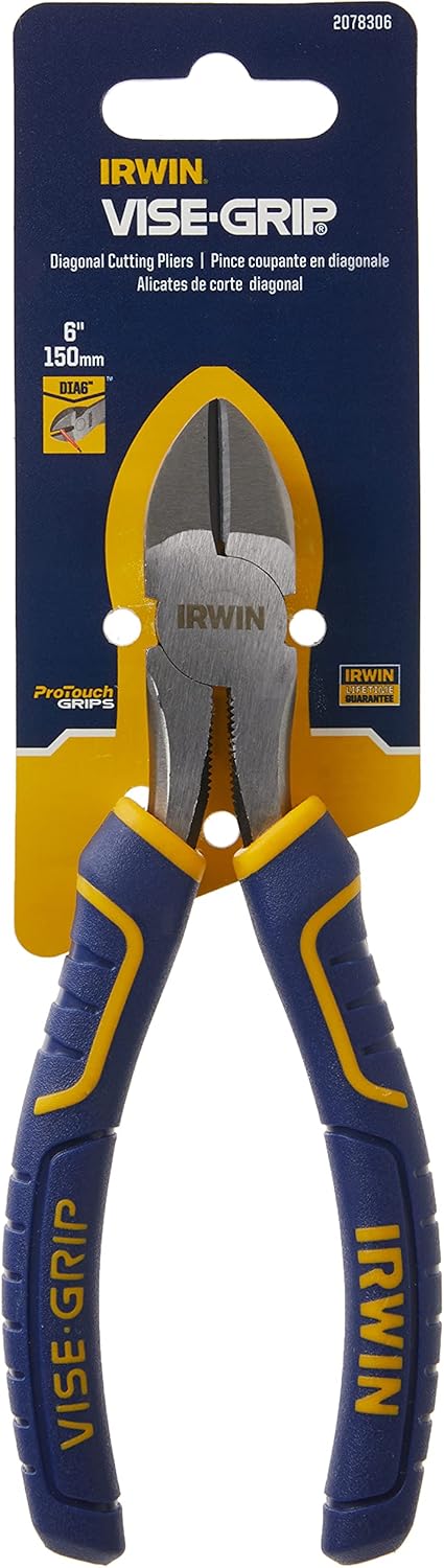 IRWIN Irwin 2078306 Vise-Grip 6-Inch Diagonal Cutting Pliers with ProTouch Grip