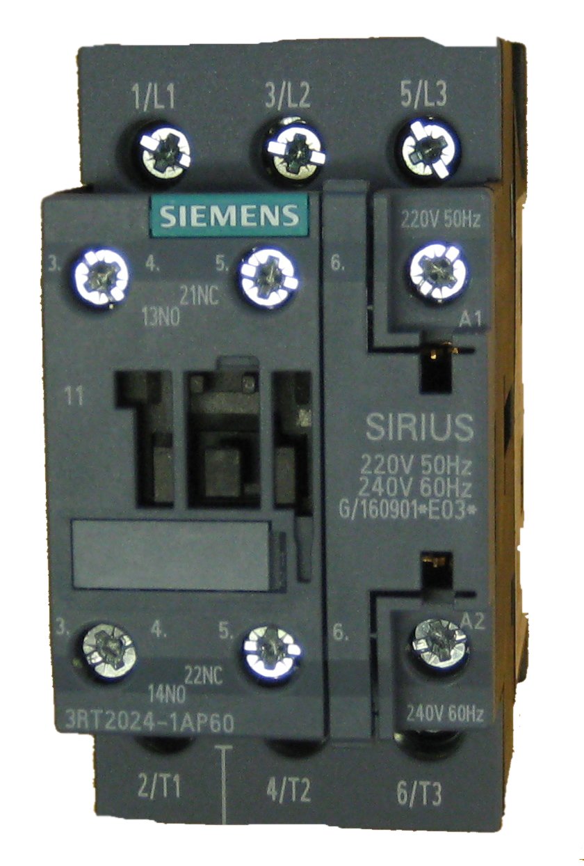 SIEMENS Siemens 3RT2024-1AP60 Contactor 12A 240VAC 1NO 1NC
