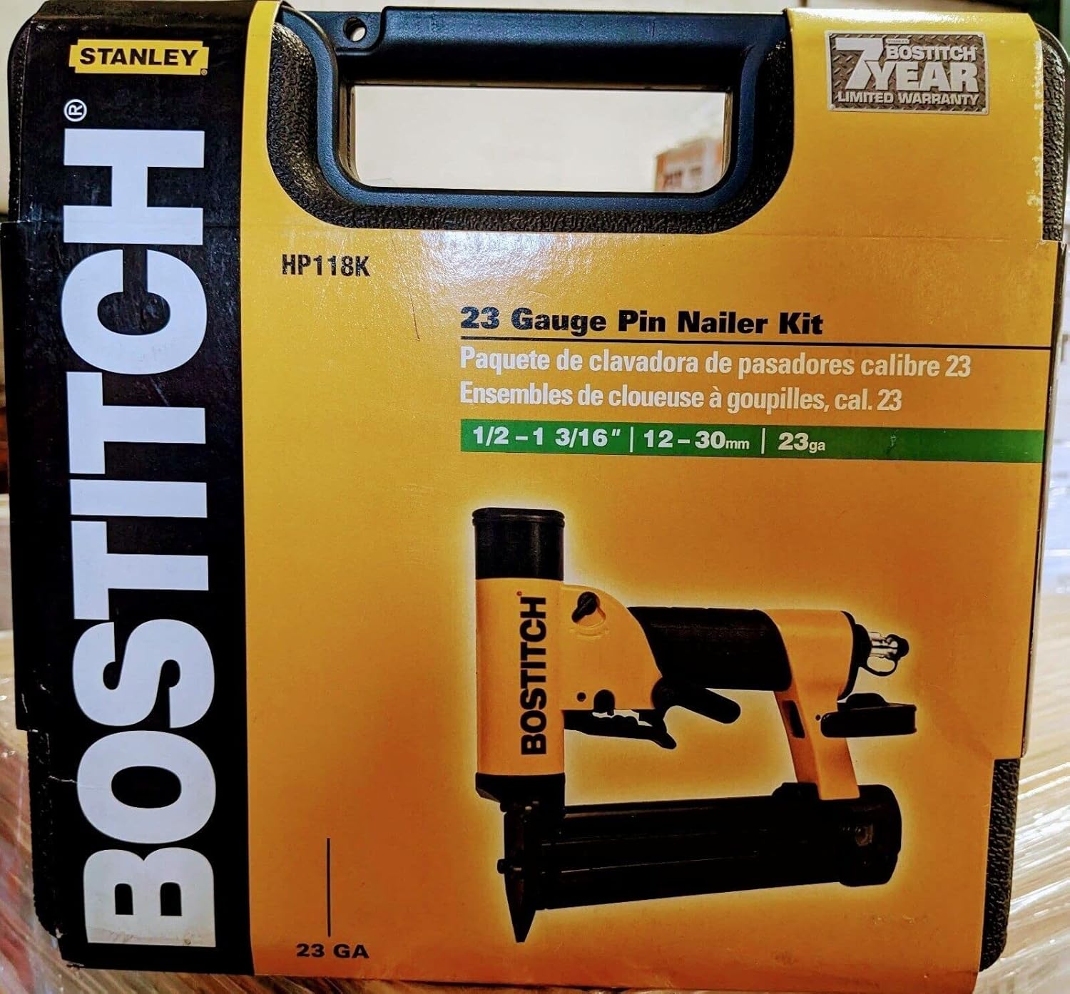 BOSTITCH Bostitch HP118K Pin Nailer 23 Gauge 1/2-Inch to 1-3/16-Inch Replacement MPN