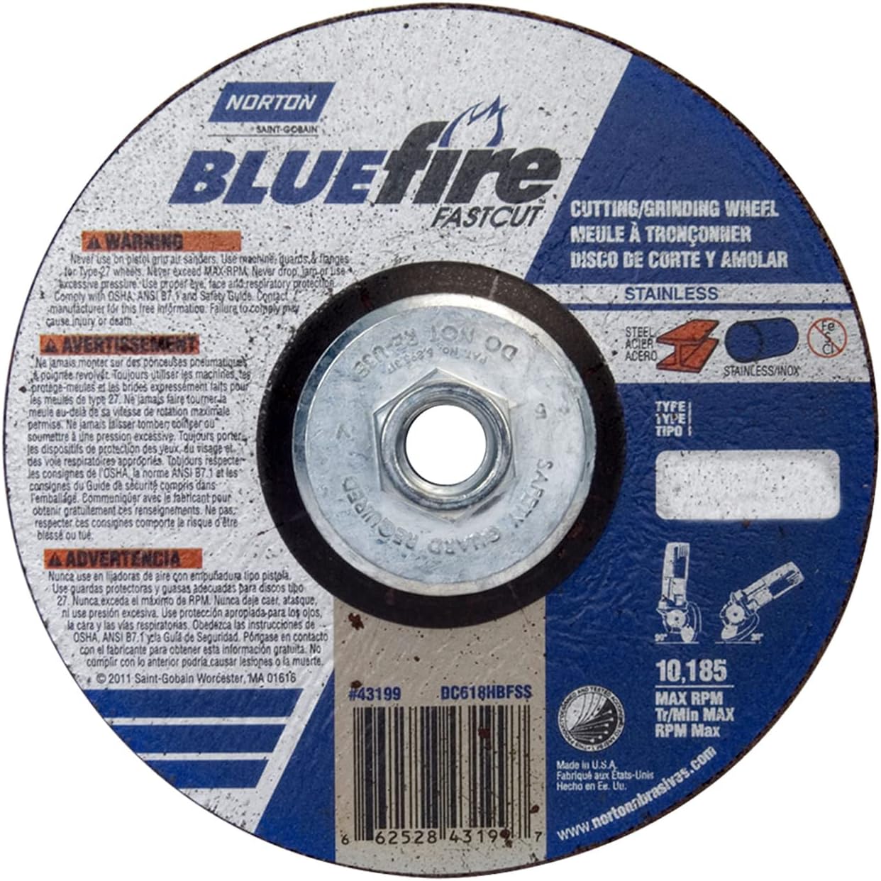 NORTON 66252843199 GRINDING & CUT OFF WHEELS