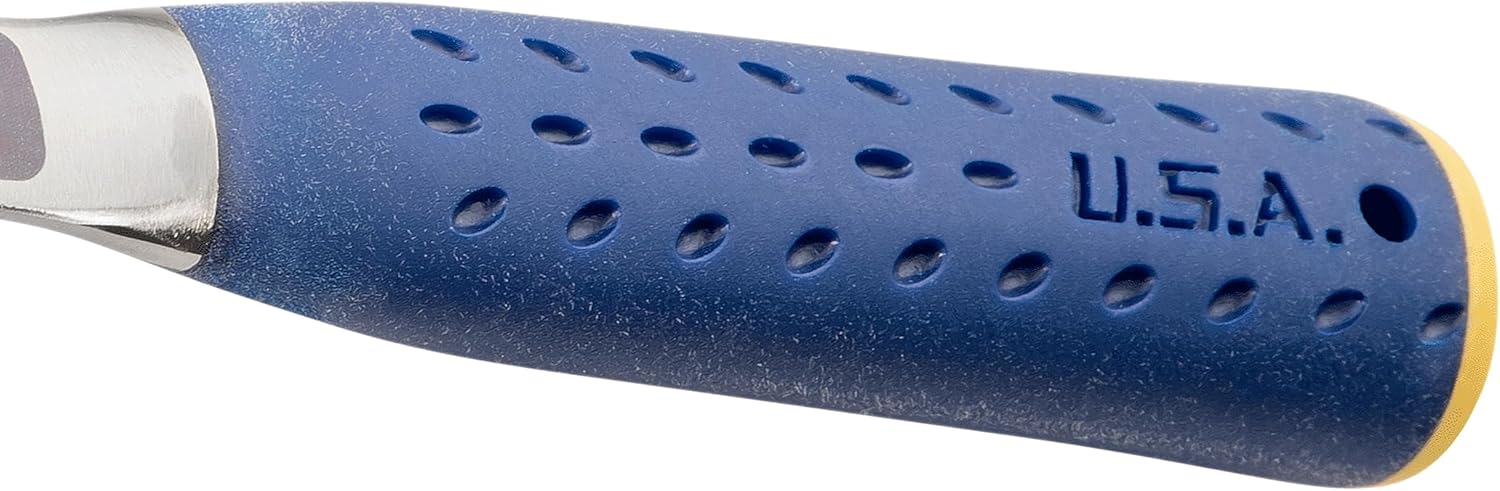 ESTWING Estwing E3-24BLC Bricklayer's/Mason's Hammer 24 oz Forged Steel Handle with Shock Reduction Grip