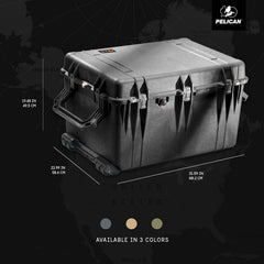 Pelican 1660-020-110 Large Protector Case 31.59 Inches L x 22.99 Inches W x 19.48 Inches D with Foam Black