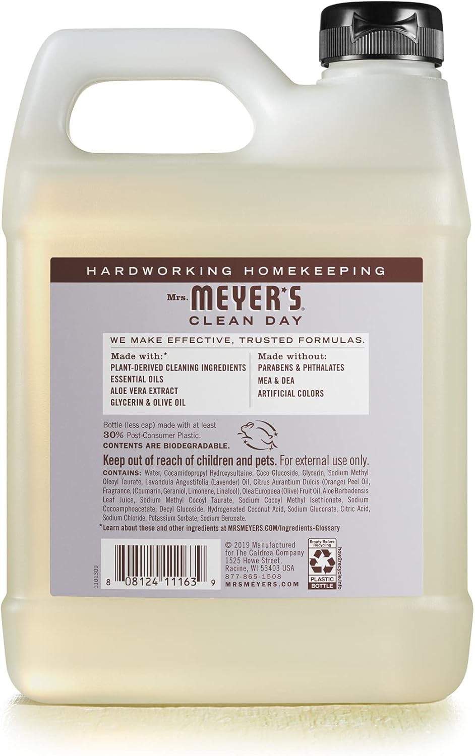 MRS MEYERS CLEAN DAY Mrs. Meyer's Clean Day 651318 Hand Soap Refill Lavender 33 fl oz Pack of 6