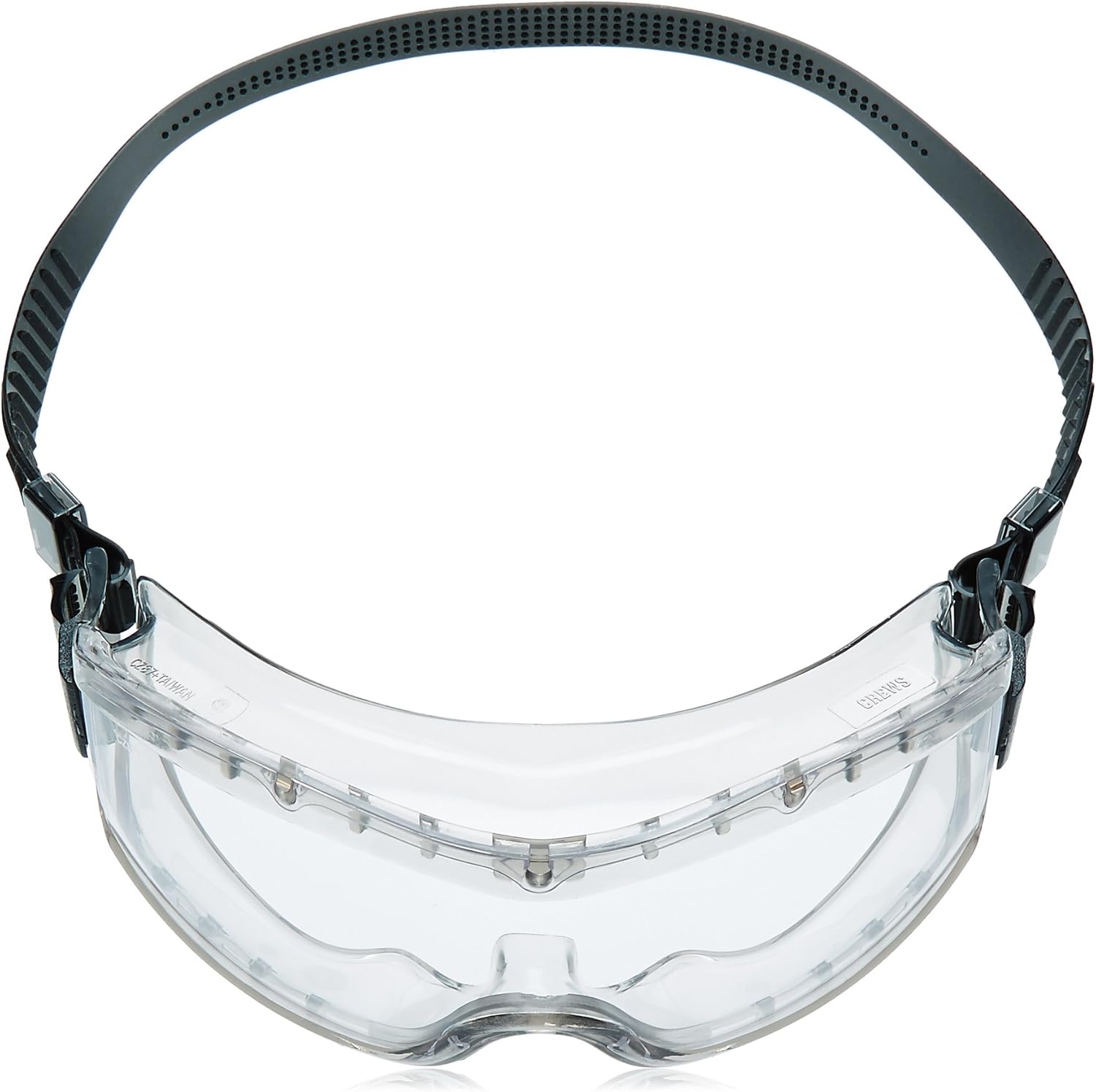 MCR SAFETY MCR Safety 2310AF Stryker Adjustable Polyvinyl Chloride Strap Stylish Goggle with Smoke Frame and Clear Anti-Fog Lens