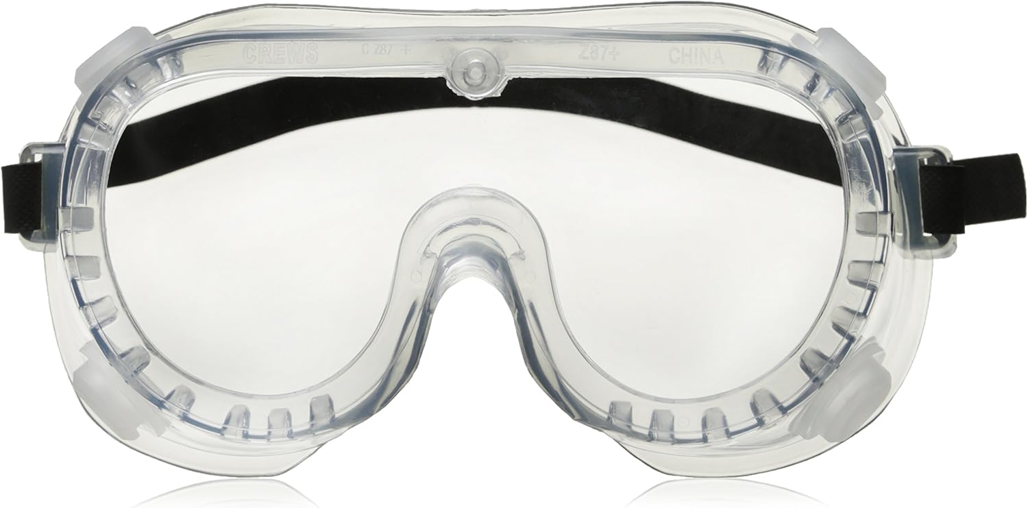 MCR SAFETY MCR Safety 2230R Chemical Splash Goggle Indirect Ventilation Adjustable Strap Clear