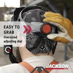 Jackson Safety 20695 Replacement 370 Speed Dial Face Shield Headgear Fits Quad500 Model 14260