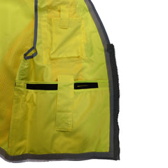 Radians SV55-2ZGD-3X Heavy Duty Two Tone Engineer Vest with Padded Neck 3X-Large