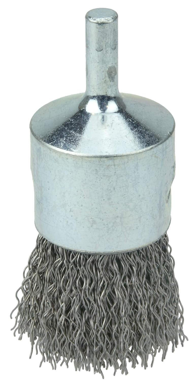 WEILER Weiler 10012 Crimped Wire End Brush Steel Fill 1 inch