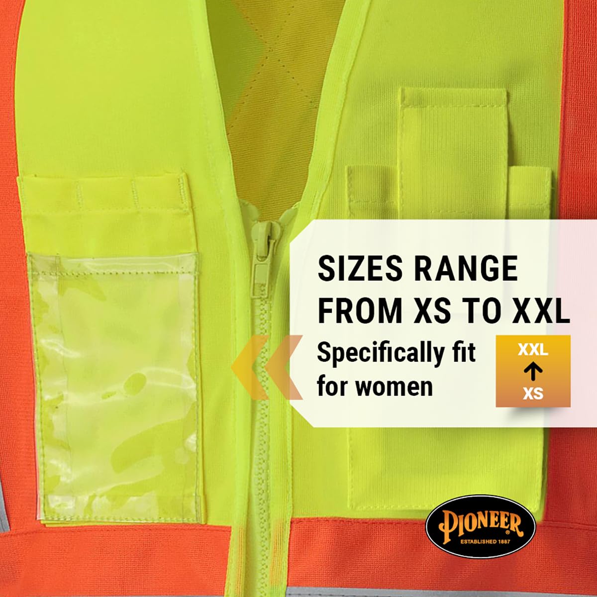 PIONEER Pioneer V1021860U-XL Ladies Mesh Back Vest Green X-Large