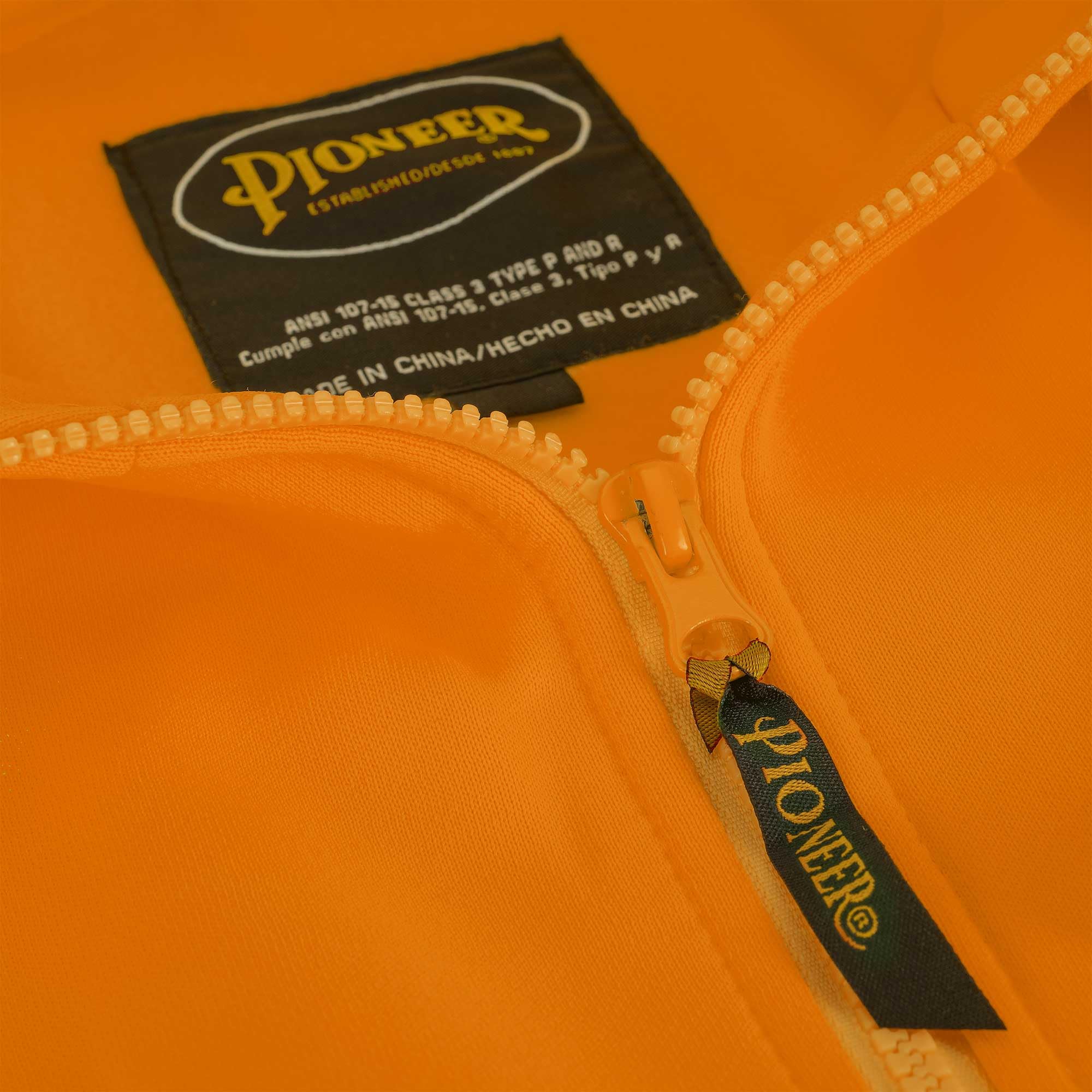 PIONEER Pioneer V1060351U-3XL High Visibility Safety Hoodie Reflective Sweatshirt Jacket 3X-Large Orange