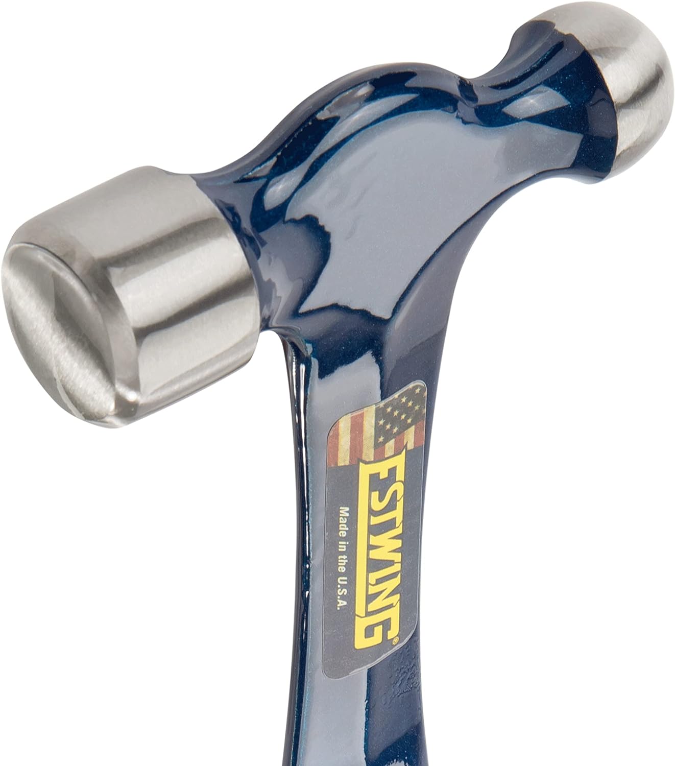ESTWING Estwing E3-12BP Ball-Peen Hammer - 12 oz Metalworking Tool with Forged Steel Construction & Shock Reduction Grip