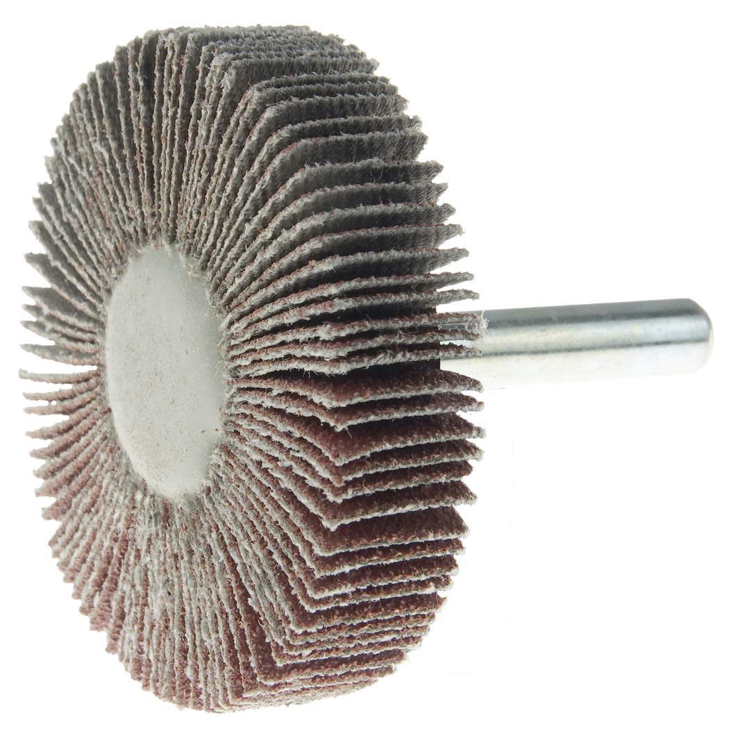 WEILER Weiler 52366 2 x 1/2 Tiger Coated Abrasive Flap Wheel 1/4 Stem 60AO (Pack of 10)