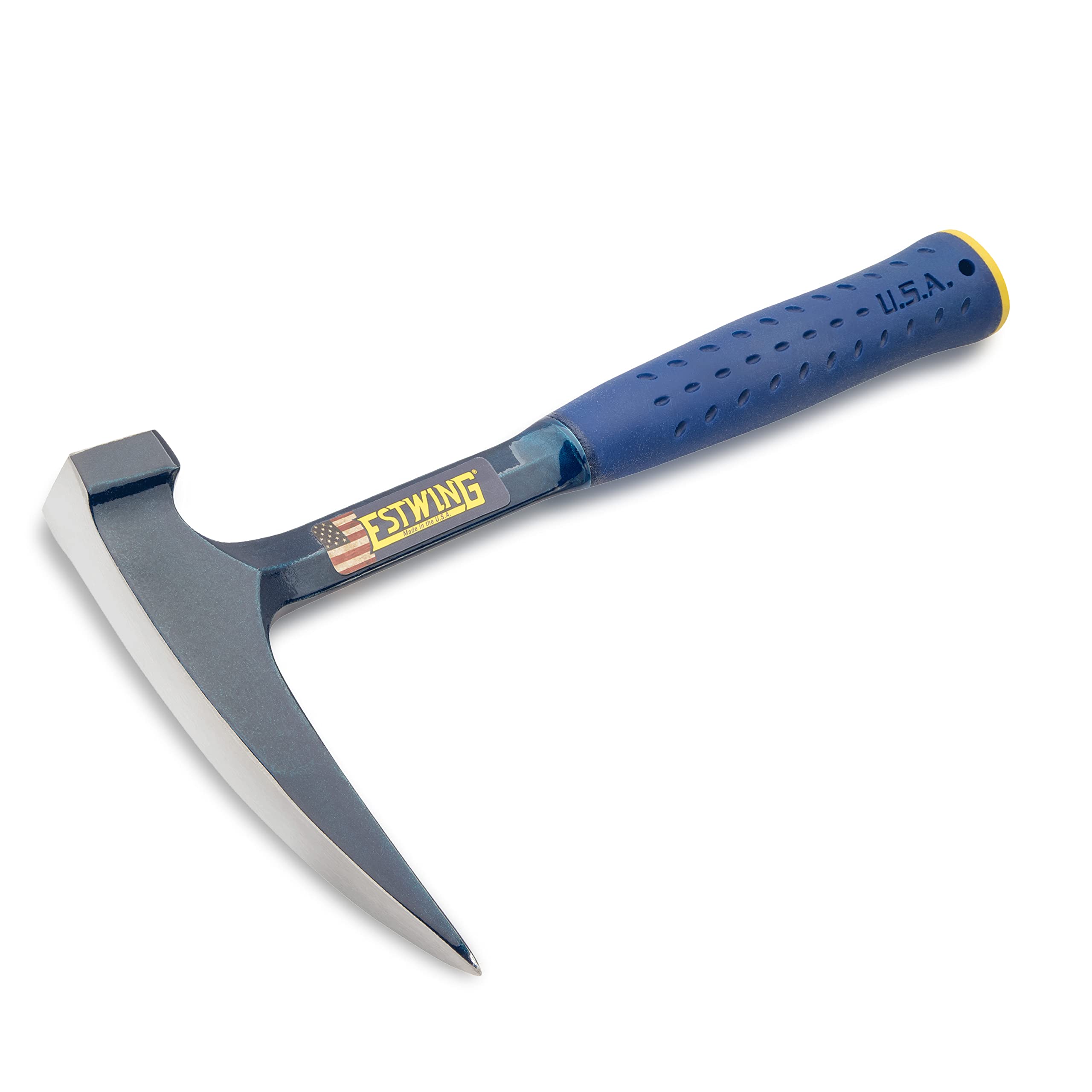 ESTWING Estwing E6-24PC Rock Pick 24 oz Geology Hammer with Pointed Tip and Shock Reduction Grip