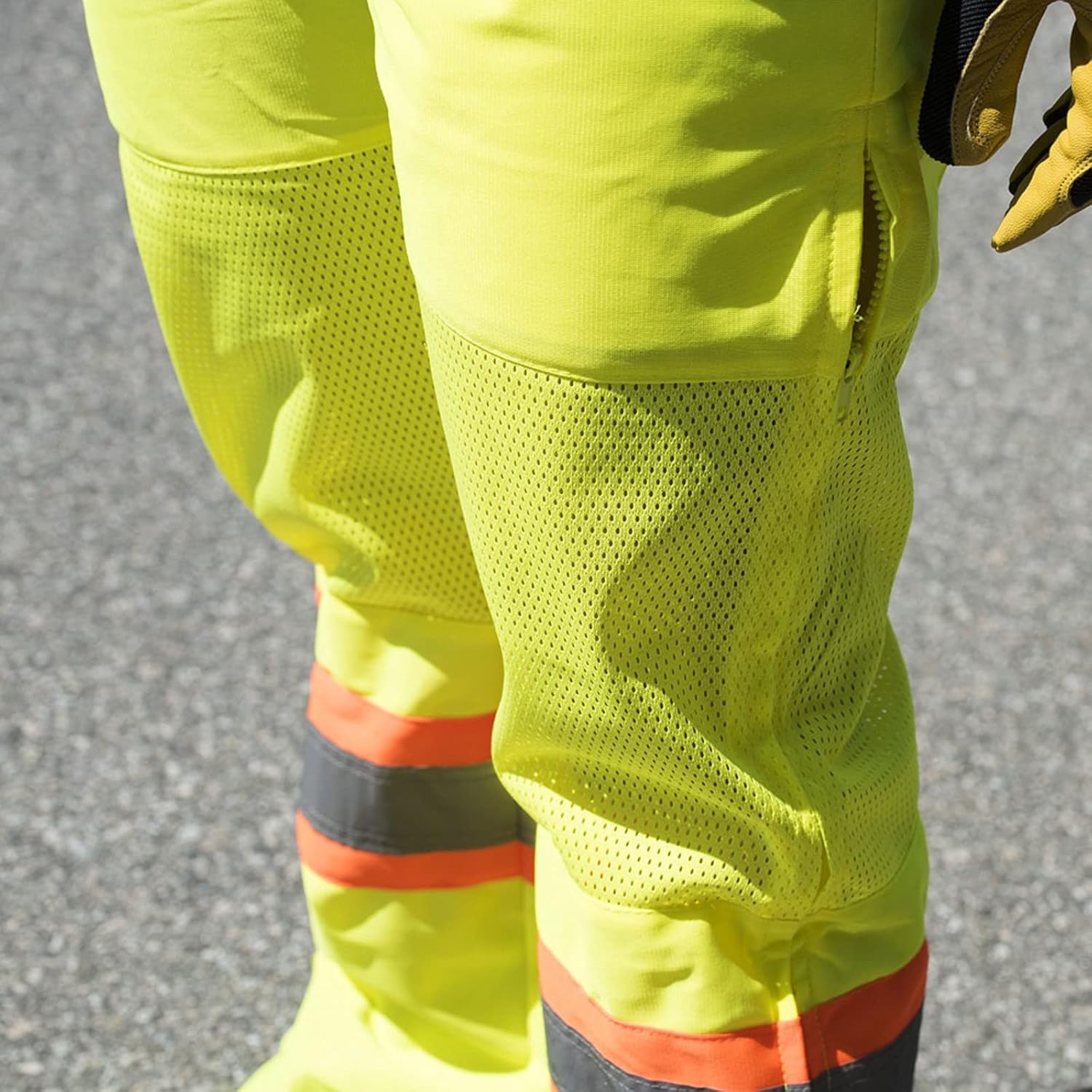 PIONEER Pioneer V1070360U-3XL High Visibility Traffic Safety Work Pants with Reflective Tape 3XL