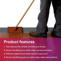 Scrubbing Pad Brown 10x5x0.5 8541 for Cuno 8541