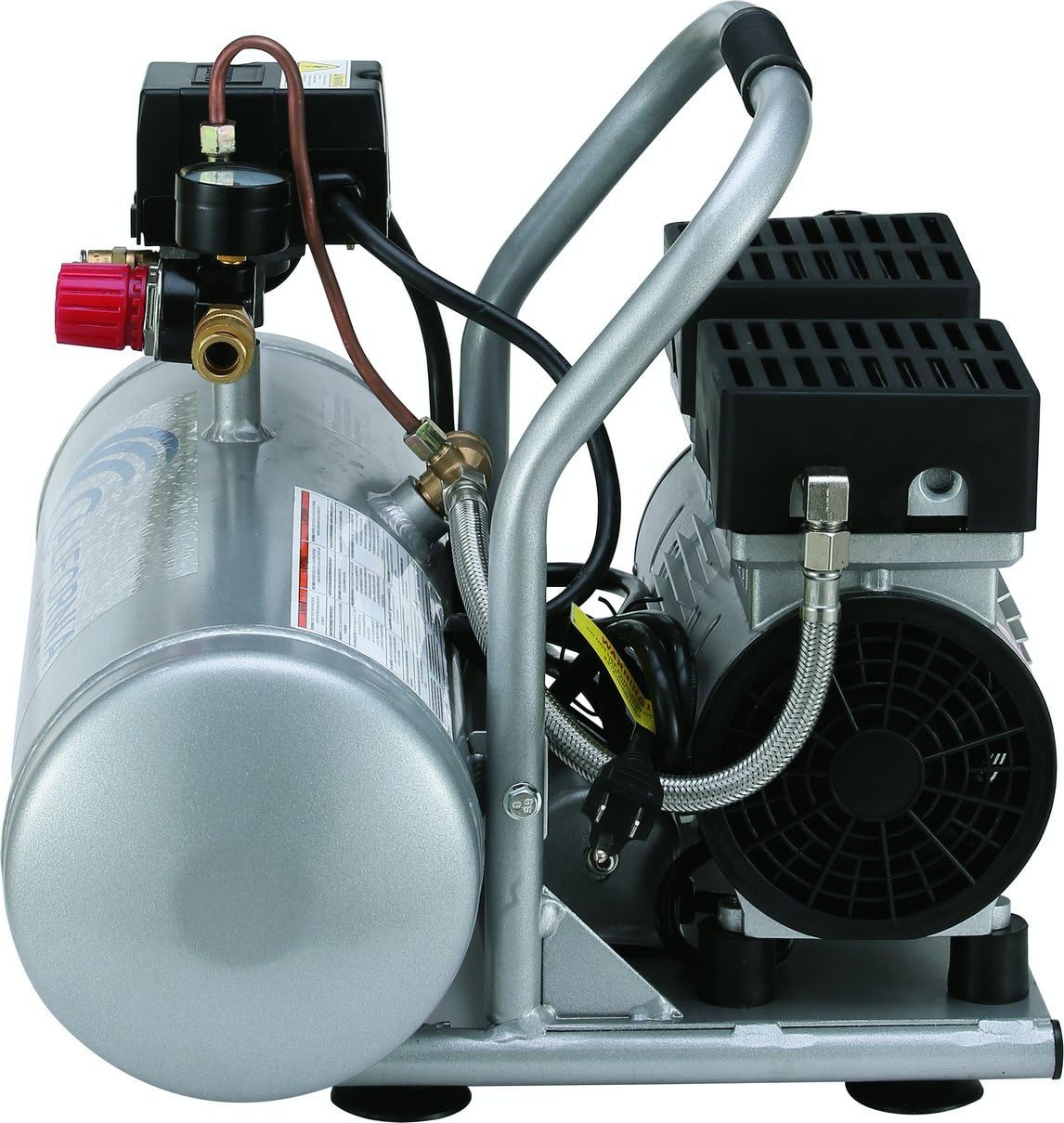 CALIFORNIA AIR TOOLS California Air Tools 2010A Ultra Quiet and Oil-Free 1.0 HP 2.0-Gallon Aluminum Tank Air Compressor