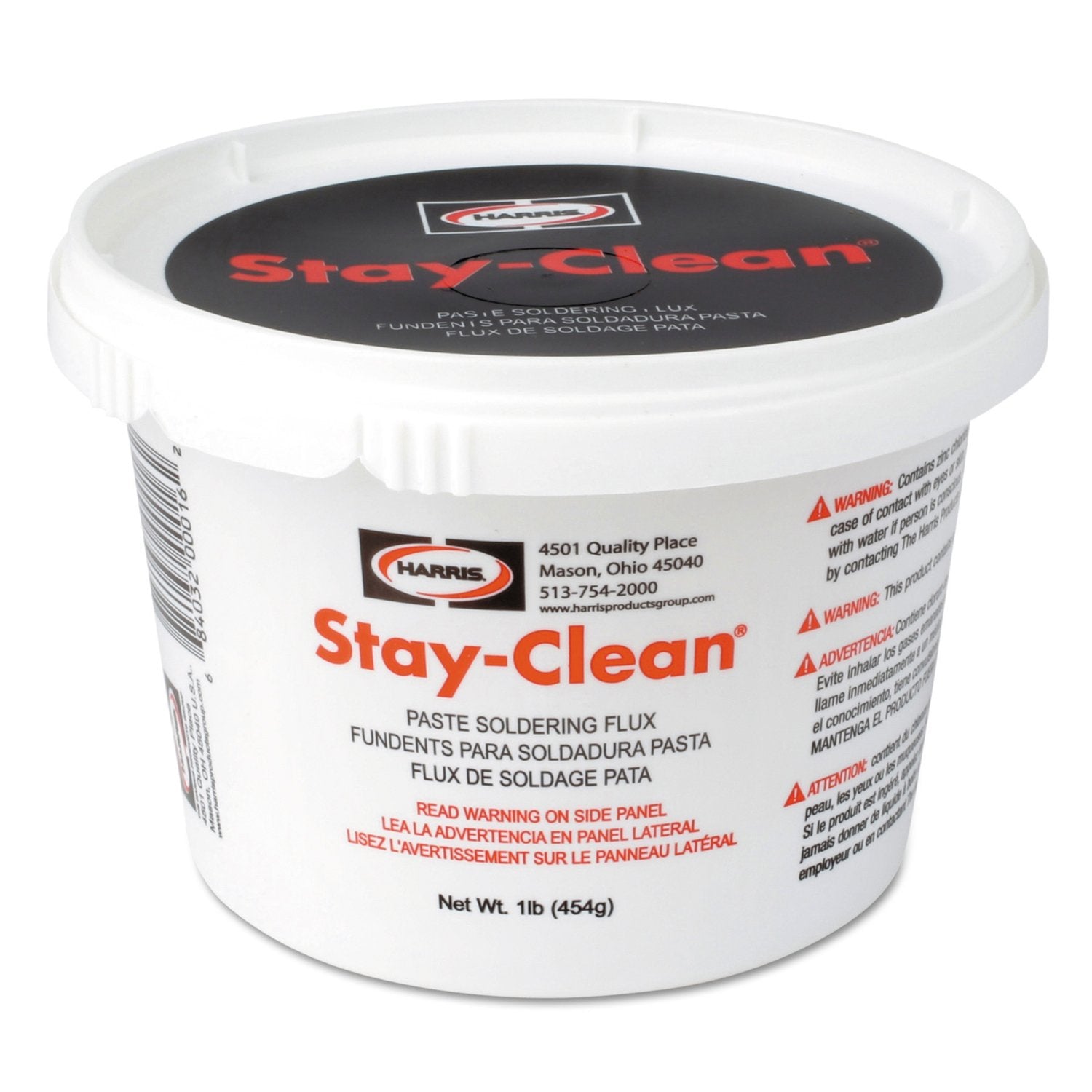 HARRIS Harris SCPF1 Stay Clean Paste Soldering Flux 1 lb Jar