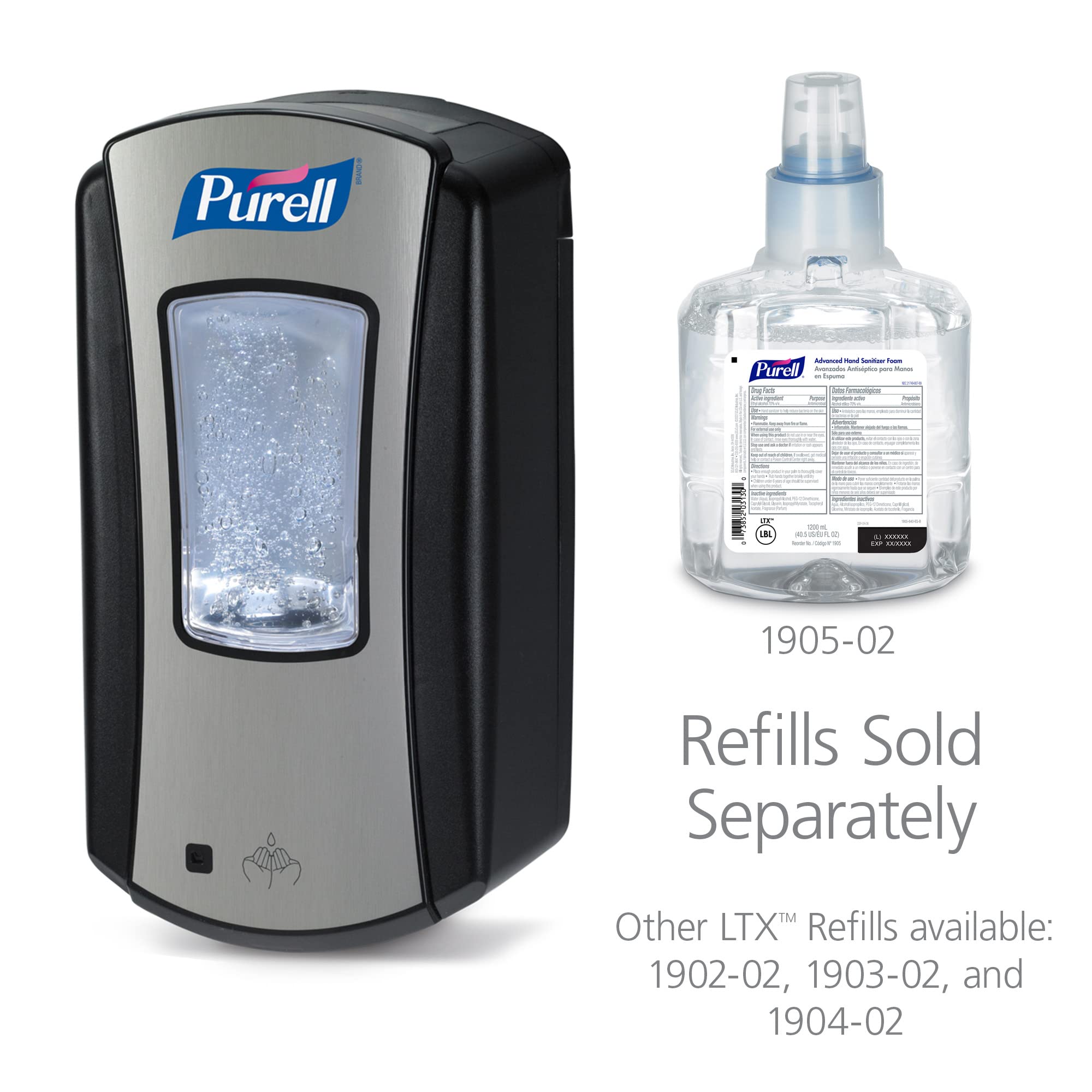 PURELL Purell 1928-04 LTX-12 Touch-Free Hand Sanitizer Dispenser Power 1200 milliliters