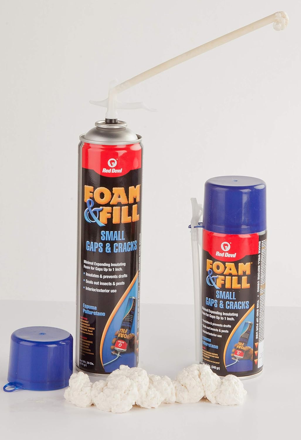 RED DEVIL Red Devil 0913 Foam & Fill Small Gaps & Cracks Expanding Polyurethane Sealant 12 oz