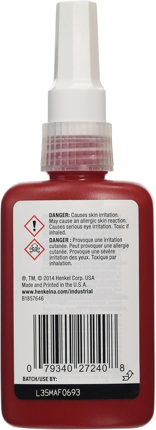 LOCTITE Loctite 88442 Threadlocker 50 mL Bottle 272 High Temp