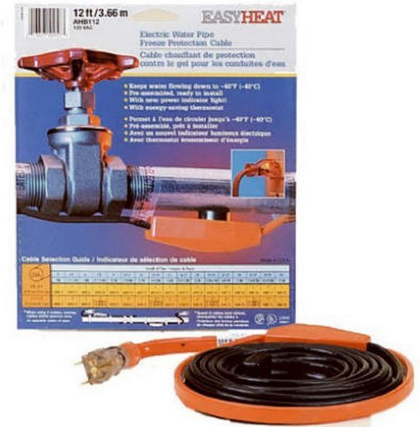 EASY HEAT AHB112 HEATING CABLES