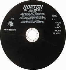 NORTON Norton 66253117882 Cutoff Wheel 10 in Aluminum Oxide