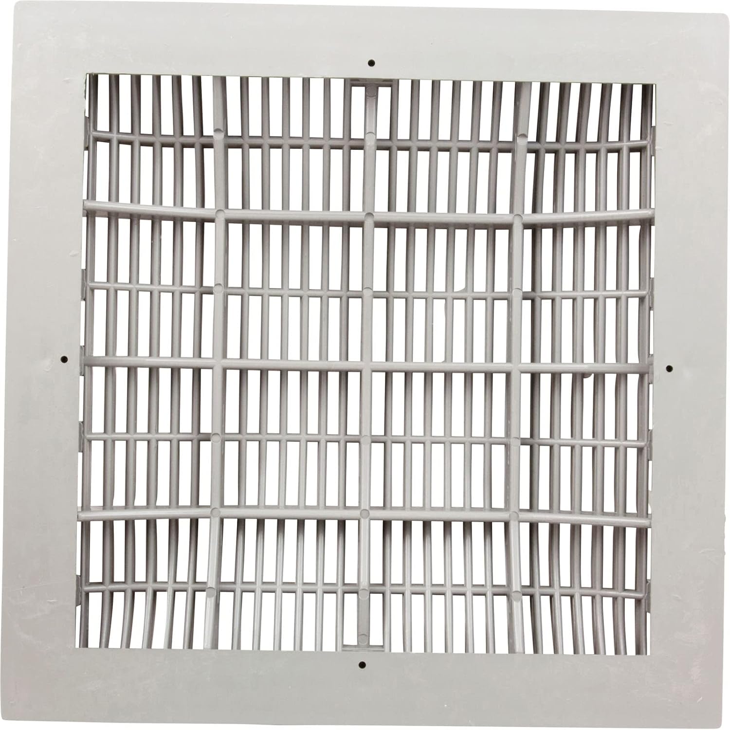 WATERWAY PLASTICS Waterway Plastics 640-4720V Main Drain Grate And Frame White 12 x 12