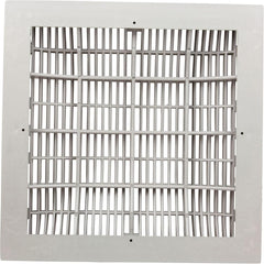 Waterway Plastics 640-4720V Main Drain Grate And Frame White 12 x 12