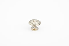 SCHAUB Schaub 930-WB Convex Round Cabinet Knob White Brass