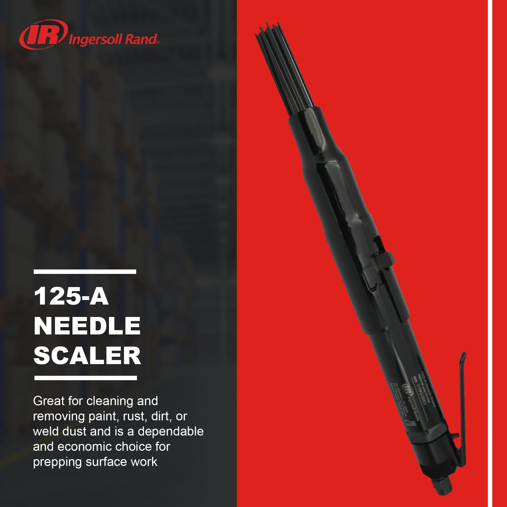 INGERSOLL Ingersoll Rand 125-A Needle Scaler Air Powered 18.3 Inches