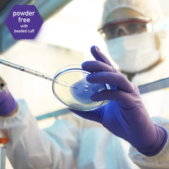 Kimtech 55081 Purple Nitrile Exam Gloves Small Box of 100