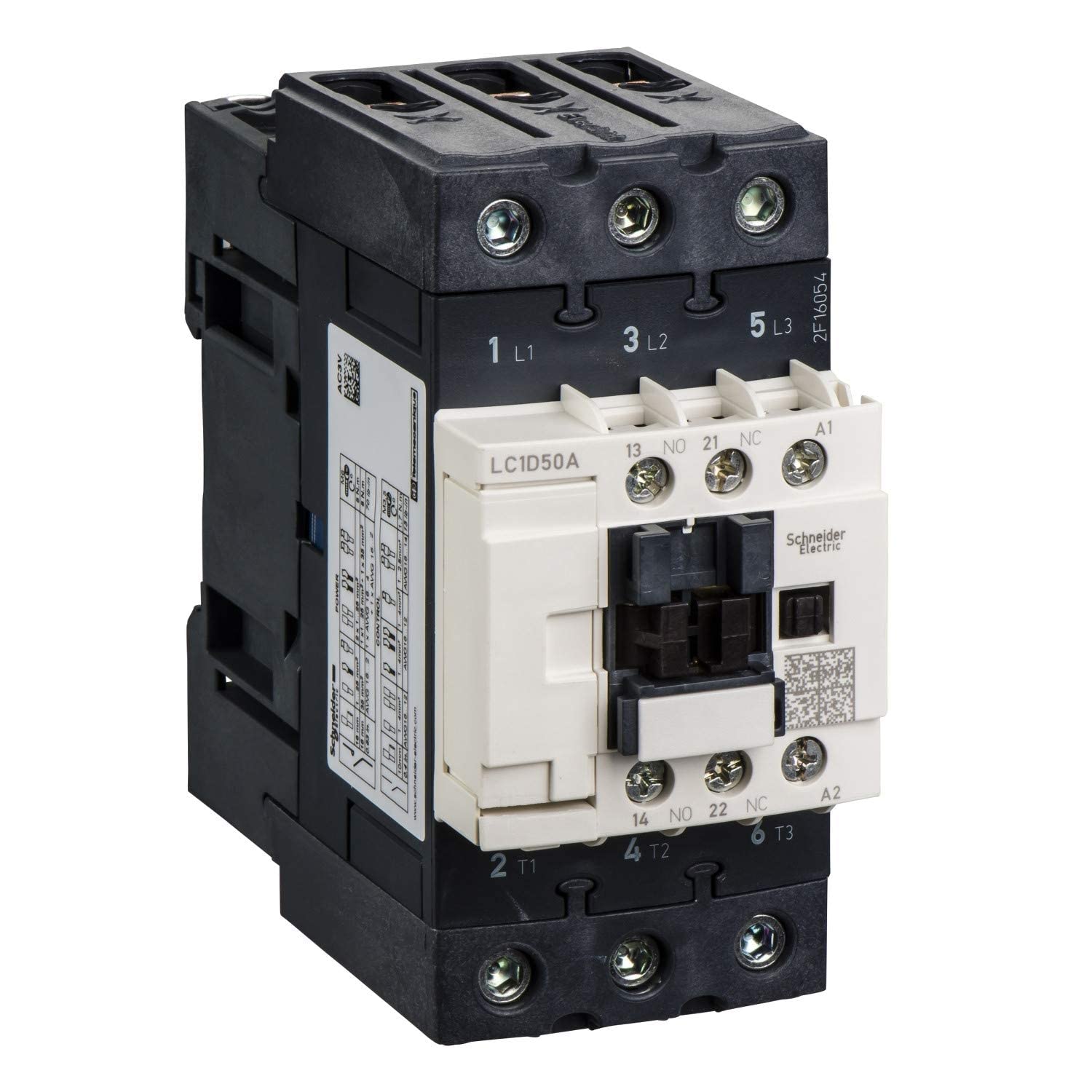 SCHNEIDER ELECTRIC Schneider Electric LC1D50AM7 IEC Magnetic Contactor 220 VAC 50A 3-Pole