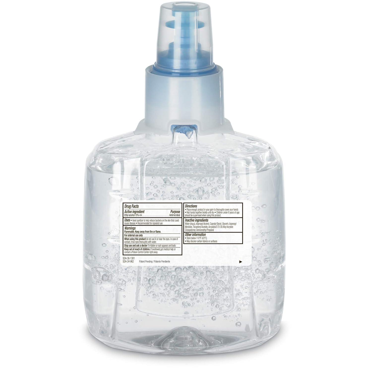PURELL Purell 1903-02 Advanced Green Certified Hand Sanitizer Gel, 1200 mL Sanitizer Refill for Purell LTX Touch-Free Dispenser (Pack of 2)