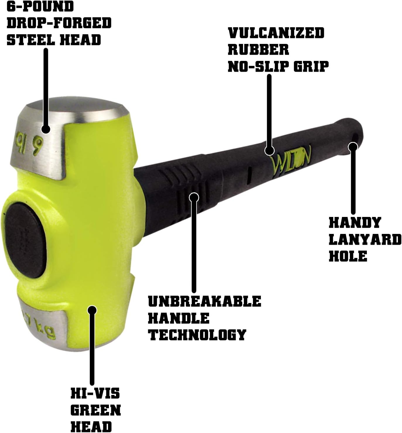 WILTON Wilton 20616 B.A.S.H Sledge Hammer 6 Lb Head (16 Inch Handle)