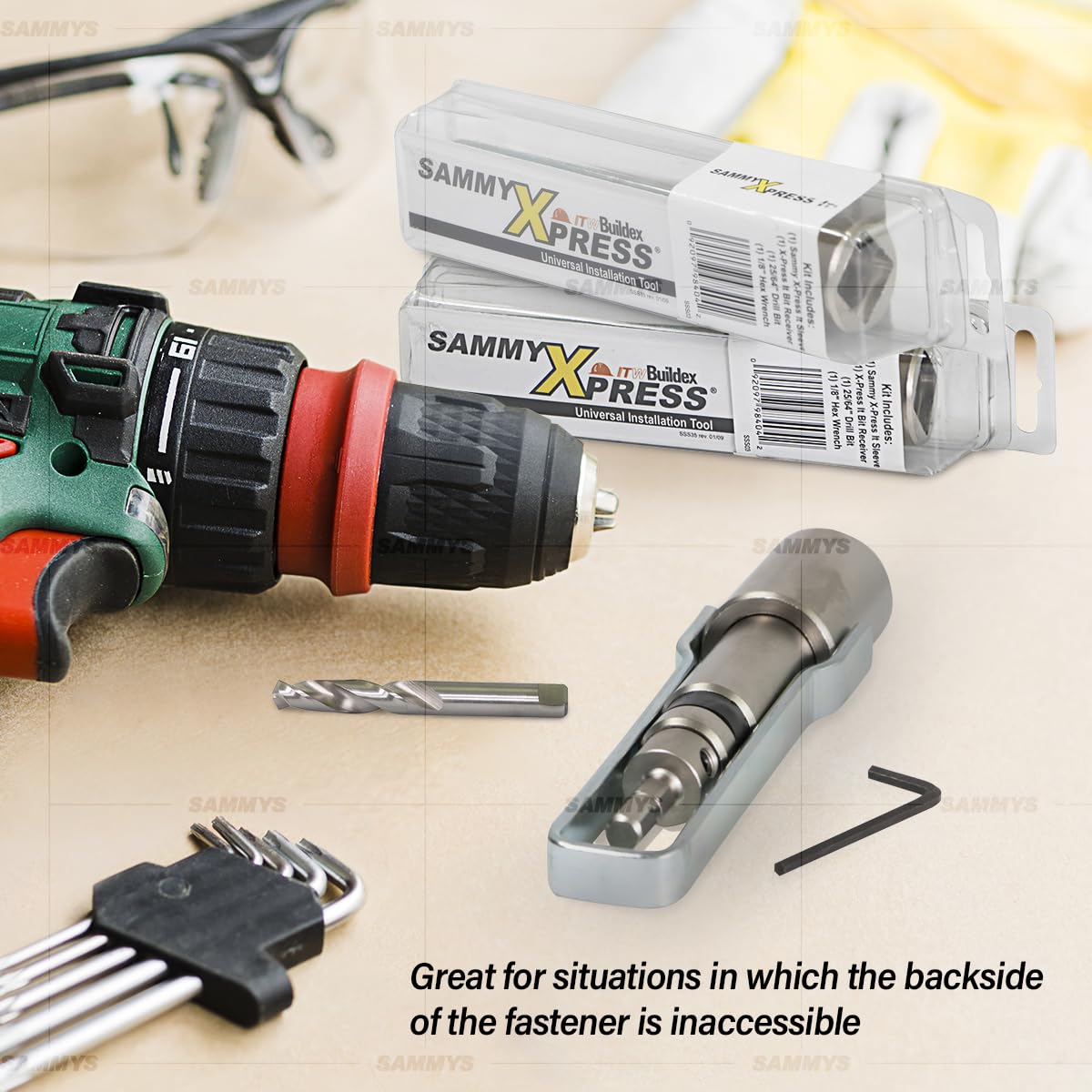 SAMMYS Sammys 8194910 Universal Tool Kit X-Press Rod Anchor Installation