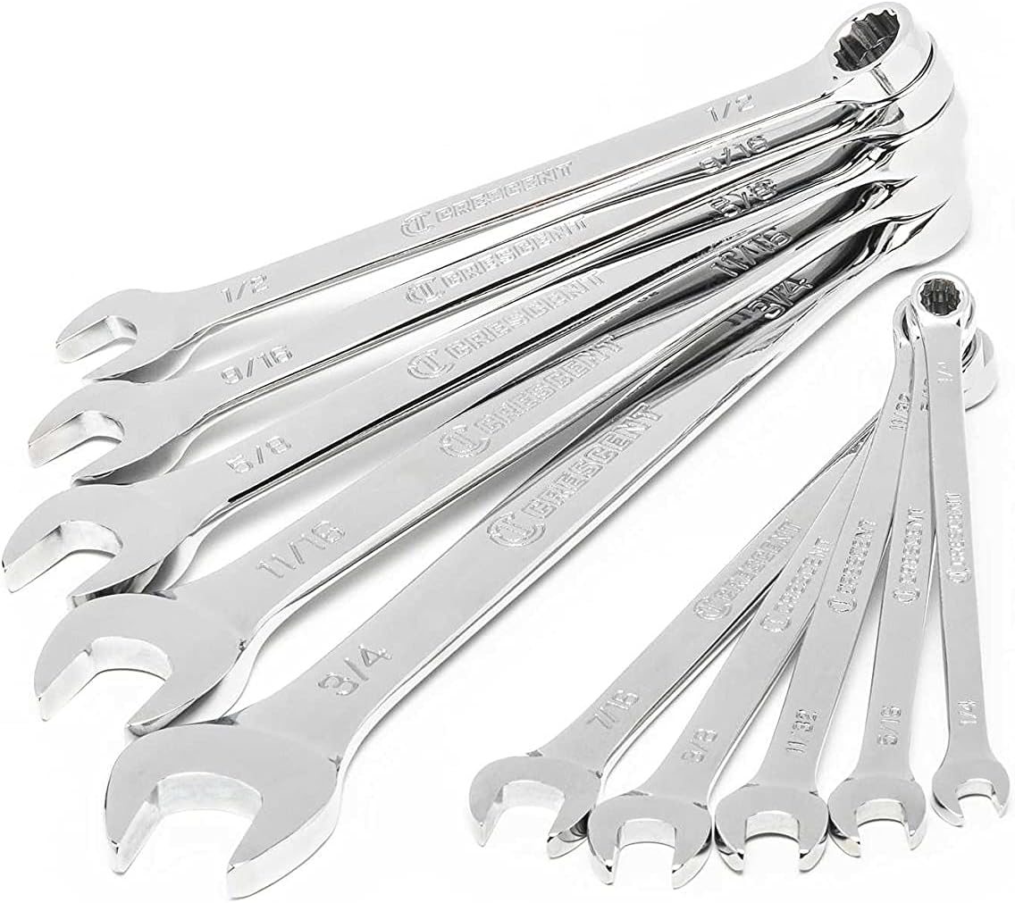 CRESCENT Crescent CCWS2-05 10 Pc. 12 Point SAE Combination Wrench Set