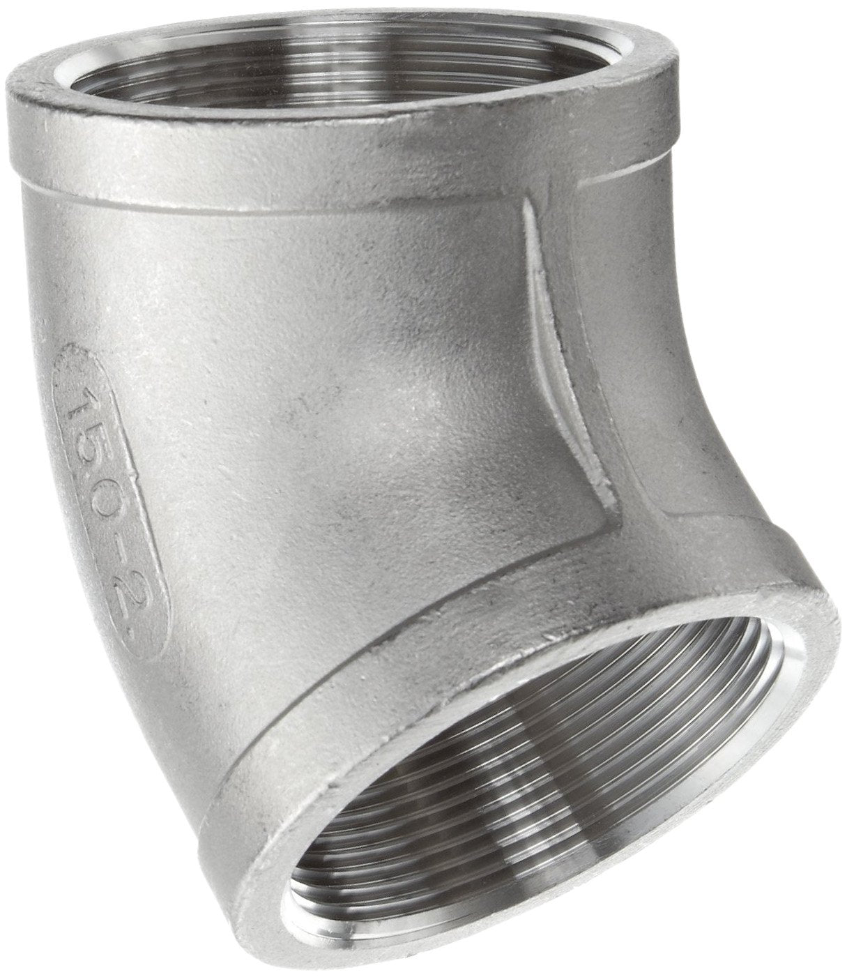 MERIT BRASS Merit Brass K602-24 Stainless Steel 316 Cast Pipe Fitting 45 Degree Elbow 1-1/2 Inch FNPT