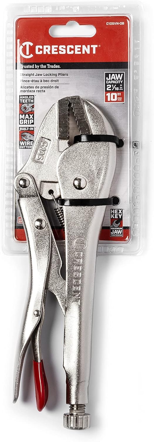 CRESCENT Crescent C10SVN-08 10 Straight Jaw Locking Pliers