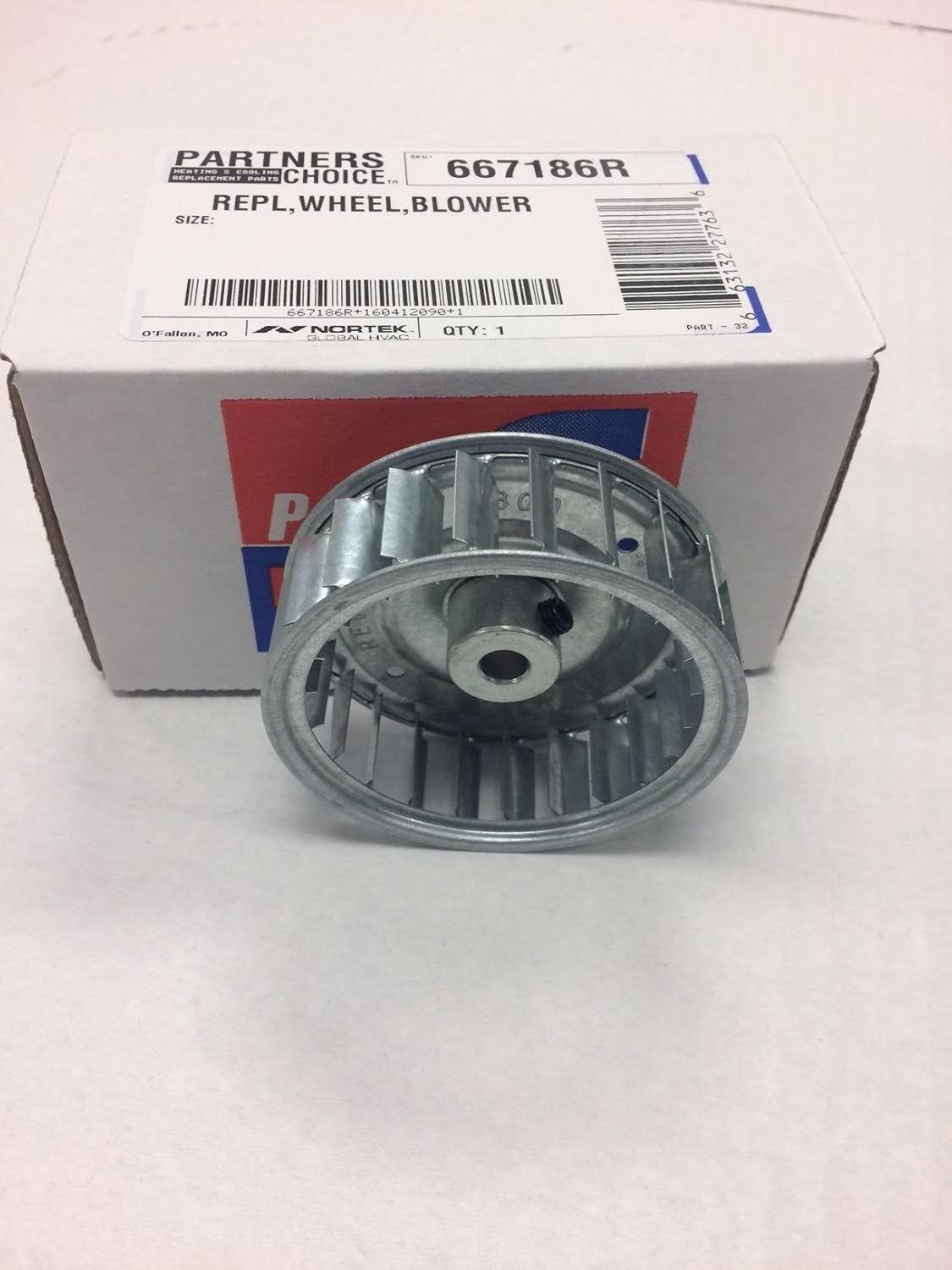 NORDYNE Nordyne 667186R 3x1 CCW Blower Wheel