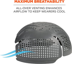 Ergodyne 23481 Skullerz 8945F(X) Charcoal Universal Bump Cap Insert Extra Venting