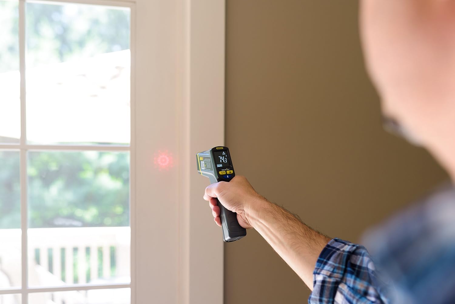 GENERAL TOOLS General Tools TS05 ToolSmart Bluetooth Connected Laser Temperature Gun Thermal Detector Digital Infrared Thermometer