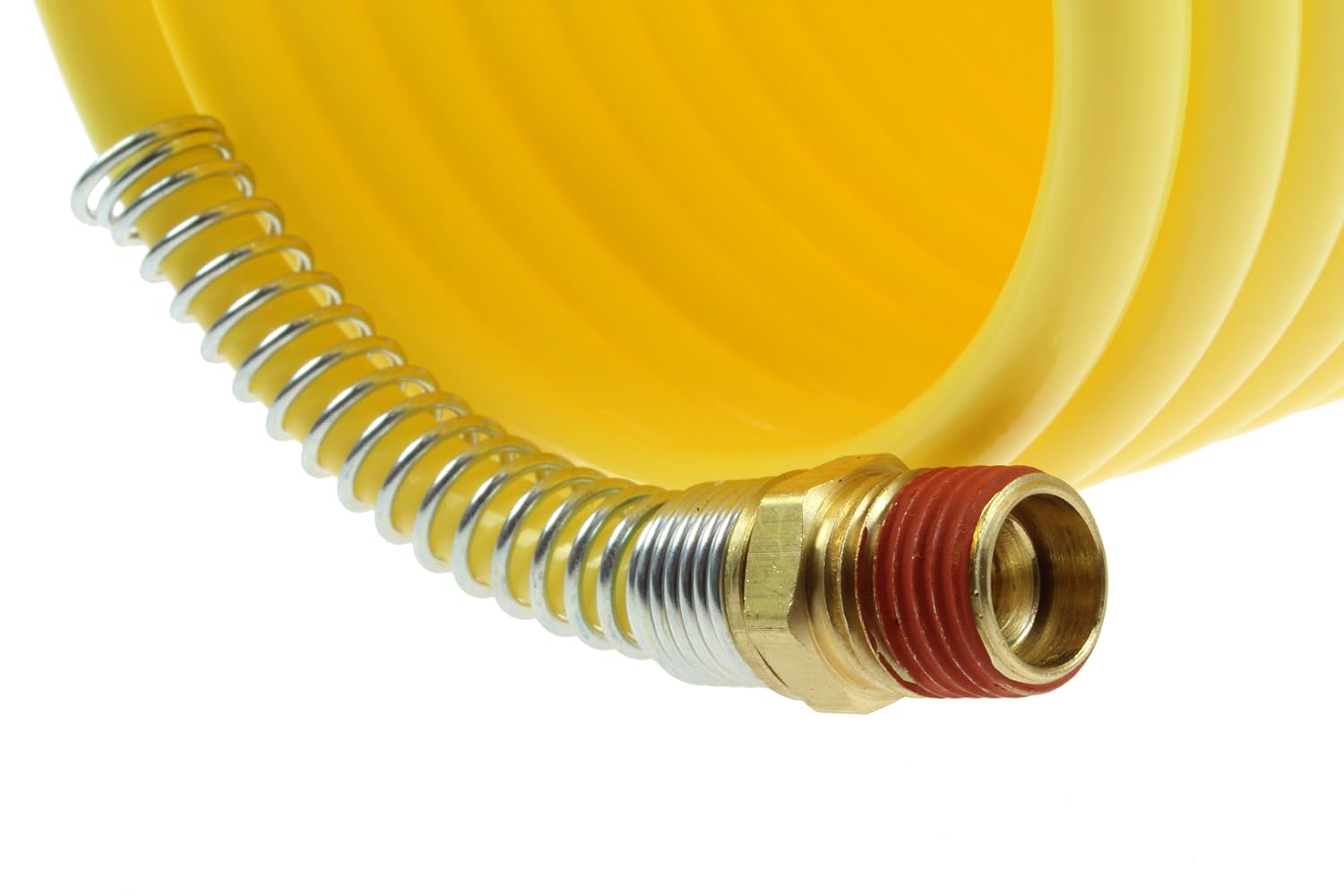 COILHOSE PNEUMATICS Coilhose Pneumatics N14-50B Coiled Nylon Air Hose 1/4 Inch ID 50 Foot Length with 2 1/4 Inch Swivel Fittings